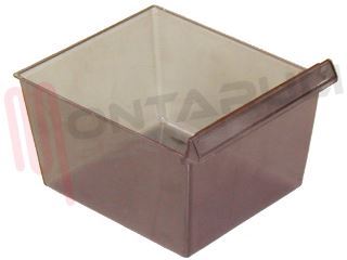 Immagine di CASSETTO VERDURA TRASPARENTE FUME' GRANDE 220X230X165MM.