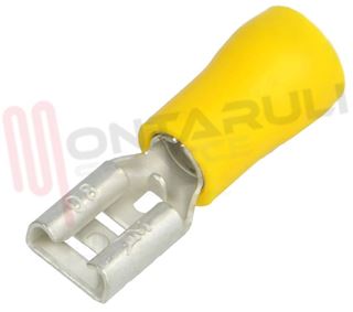 Immagine di FASTON FEMMINA GIALLO 4-6MMQ PER 6.3X0.8