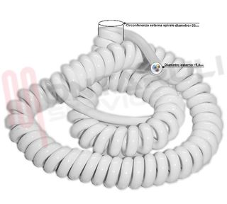 Immagine di CAVO ESTENSIBILE 3X0,75MMQ MT.10 BIANCO