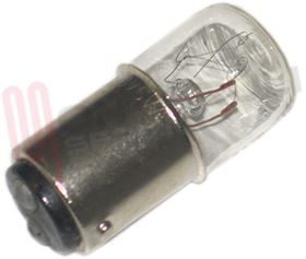 Visualizza i dettagli per LAMPADA TUBOLARE CHIARA BA15D 5W 60V 16X36MM. Immagine di LAMPADA TUBOLARE CHIARA BA15D 5W 60V 16X36MM.