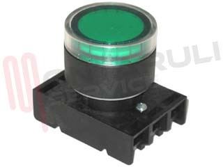 Immagine di PULSANTE LUMINOSO RASATO VERDE PLASTICO