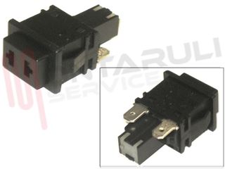 Immagine di INTERRUTTORE PUSH TASTO NERO C/ASOLA UNIPOLARE TL392