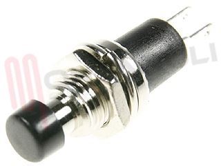 Immagine di PULSANTE MINIATURA ROTONDO NERO 125V AC 1A NA