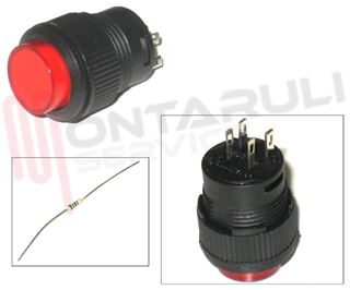 Immagine di INTERRUTTORE MINIATURA PUSH PULL 3V LED ROSSO