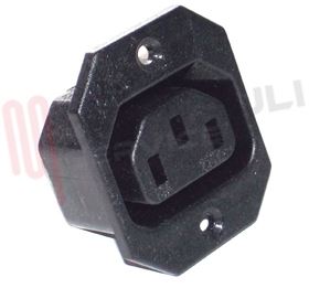 Visualizza i dettagli per PRESA TRIPOLARE DA PANNELLO 6A 250V Immagine di PRESA TRIPOLARE DA PANNELLO 6A 250V