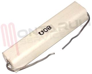 Immagine di RESISTENZA CERAMICA 80OHM CON FILI