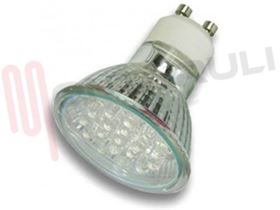 Visualizza i dettagli per LAMPADA DICROICA 12 LED 1,2W GU10 230V NEUTRO TRASPARENTE Immagine di LAMPADA DICROICA 12 LED 1,2W GU10 230V NEUTRO TRASPARENTE