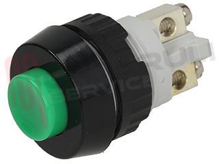 Immagine di PULSANTE UNIPOLARE VERDE 0,7A 250V N.A.
