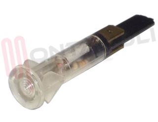 Immagine di SPIA LUMINOSA TRASPARENTE 220V D.10MM. TESTA TONDA
