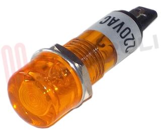Immagine di LAMPADA SPIA A SALDARE DIA.9MM. ARANCIO 220V