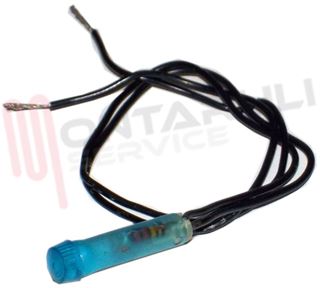 Immagine di LAMPADA SPIA DIA.5MM. 220V BLU CON FILO L=200MM.