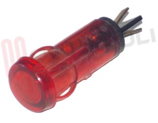 Immagine di SPIA LUMINOSA ROSSA 220V DIA.10MM. TESTA TONDA A SALDARE