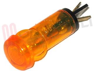 Immagine di SPIA LUMINOSA ARANCIO 220V DIA.10MM. TESTA TONDA A SALDARE