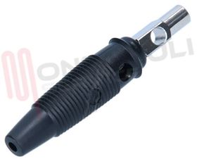 Visualizza i dettagli per SPINA BANANA MASCHIO NERO AVVITABILE Immagine di SPINA BANANA MASCHIO NERO AVVITABILE