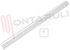 Immagine di CORNICE LATERALE PORTA FRIGO BIANCO L=700MM.