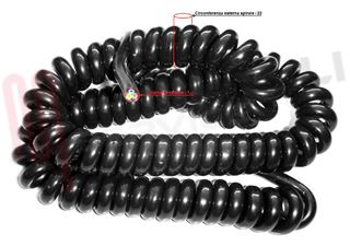 Immagine di CAVO ESTENSIBILE 3X0,75MMQ MT.5 NERO