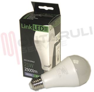 Immagine di LAMPADA GOCCIA SATINATA LED E27 21W 220V 6000°K (RESA/150)
