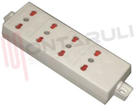 Visualizza i dettagli per PRESA MULTIPLA 4PR. BIVALENTI S/CAVO BIANCA 10/16A Immagine di PRESA MULTIPLA 4PR. BIVALENTI S/CAVO BIANCA 10/16A