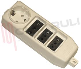 Visualizza i dettagli per PRESA MULTIPLA 4PR. SCHUKO+16A+2X10A BIANCA S/CAVO Immagine di PRESA MULTIPLA 4PR. SCHUKO+16A+2X10A BIANCA S/CAVO