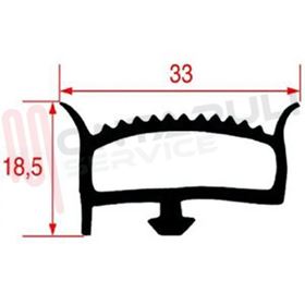 Visualizza i dettagli per GUARNIZIONE PER CELLA BIANCA A METRO SEZ. 18,5x33MM. Immagine di GUARNIZIONE PER CELLA BIANCA A METRO SEZ. 18,5x33MM.