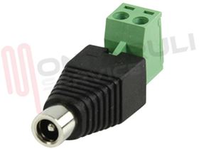 Visualizza i dettagli per CONNETTORE DC FEMMINA CON MORSETTI TERMINALI Immagine di CONNETTORE DC FEMMINA CON MORSETTI TERMINALI