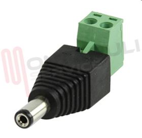 Visualizza i dettagli per CONNETTORE DC MASCHIO CON MERSETTI TERMINALI Immagine di CONNETTORE DC MASCHIO CON MERSETTI TERMINALI
