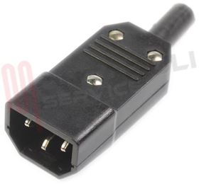 Visualizza i dettagli per SPINA VOLANTE MASCHIO TRIPOLARE 10A AC POWER LINE Immagine di SPINA VOLANTE MASCHIO TRIPOLARE 10A AC POWER LINE