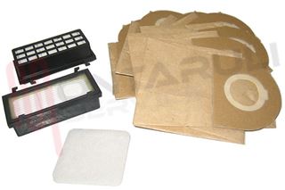 Immagine di SACCHETTI CARTA + 2 FILTRO HEPA FLEXICA 10+1MF. ART.8124