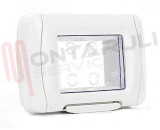 Immagine di PLACCA STAGNO 3P BIANCA NUVOLA SERIE TOP SYSTEM