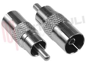 Visualizza i dettagli per ADATTATORE VIDEO RCA MASC / CONNETTORE F A PRESS. Immagine di ADATTATORE VIDEO RCA MASC / CONNETTORE F A PRESS.