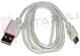 Visualizza i dettagli per CAVO USB A USB MAS-MAS MICRO 1MT BIANCO Immagine di CAVO USB A USB MAS-MAS MICRO 1MT BIANCO