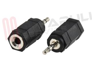 Immagine di ADATTATORE AUDIO 1 JACK MAS 2,5MM / 1 JACK FEMM 3,5MM STEREO