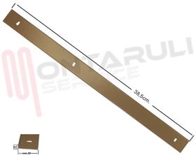 Visualizza i dettagli per BARRA METALLICA MARRONE PER PANNELLO PORTA FRIGO L=385MM. Immagine di BARRA METALLICA MARRONE PER PANNELLO PORTA FRIGO L=385MM.