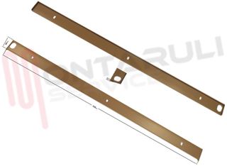 Immagine di BARRA METALLICA MARRONE PER PANNELLO PORTA FRIGO L=550MM.