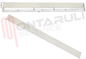 Visualizza i dettagli per BARRA METALLICA BIANCA PER PANNELLO PORTA FRIGO L=595MM. Immagine di BARRA METALLICA BIANCA PER PANNELLO PORTA FRIGO L=595MM.