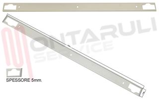 Immagine di BARRA METALLICA SILVER PER PANNELLO PORTA FRIGO L=528MM