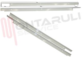 Immagine di BARRA METALLICA BIANCA PER PANNELLO PORTA FRIGO DX+SX KIT