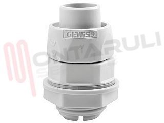 Immagine di RACCORDO GUAINA D16MM. GRIGIO GIREVOLE DRITTO