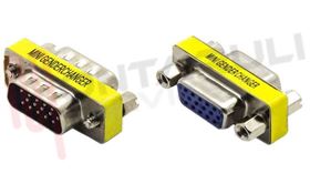 Visualizza i dettagli per MINI ADATTATORE HD 15PIN MASCHIO HD 15PIN FEMMINA Immagine di MINI ADATTATORE HD 15PIN MASCHIO HD 15PIN FEMMINA
