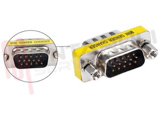 Immagine di MINI ADATTATORE HD 15PIN MASCHIO HD 15PIN MASCHIO