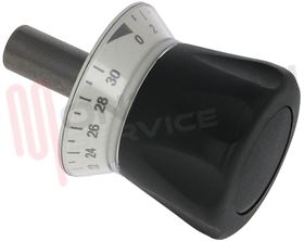 Visualizza i dettagli per MANOPOLA OROLOGIO NERA AFFETTATRICE Ø18X110MM. Immagine di MANOPOLA OROLOGIO NERA AFFETTATRICE Ø18X110MM.