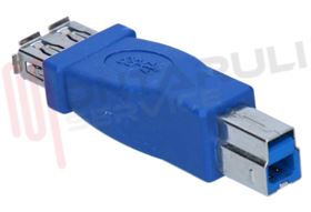 Visualizza i dettagli per ADATTATORE USB 3.0 TIPO A FEMMINA / TIPO B MASCHIO Immagine di ADATTATORE USB 3.0 TIPO A FEMMINA / TIPO B MASCHIO