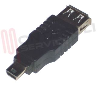 Immagine di ADATTATORE USB FEMMINA A MINI USB MASCHIO