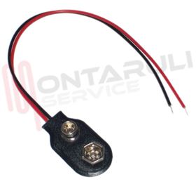 Visualizza i dettagli per PORTABATTERIA 9V Immagine di PORTABATTERIA 9V