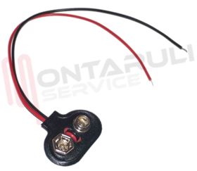 Visualizza i dettagli per PORTABATTERIA 9V FORMA A T Immagine di PORTABATTERIA 9V FORMA A T