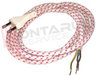 Immagine di CAVO TIGRATO 3X0,75MMQ CON SPINA 2MT. OLIMPIC LUCIA