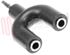 Immagine di ADATTATORE STEREO 1 JACK MASC 3,5MM / 2 JACK FEMM 3,5MM