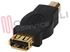 Immagine di ADATTATORE USB FEMMINA USB MASCHIO CON CONNETTORI DORATI