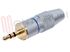 Immagine di SPINA JACK MASC. 3,5MM STEREO GOLD PROFESSIONAL KIT 2PZ.