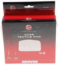 Visualizza i dettagli per PANNO SPAZZOLA SCOPA A VAPORE CF. 2PZ. TEXTILE PAD AC36 Immagine di PANNO SPAZZOLA SCOPA A VAPORE CF. 2PZ. TEXTILE PAD AC36